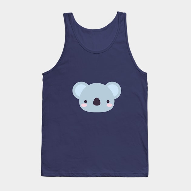 Cute Kawaii Koala Tank Top by Cute Pets Stickers